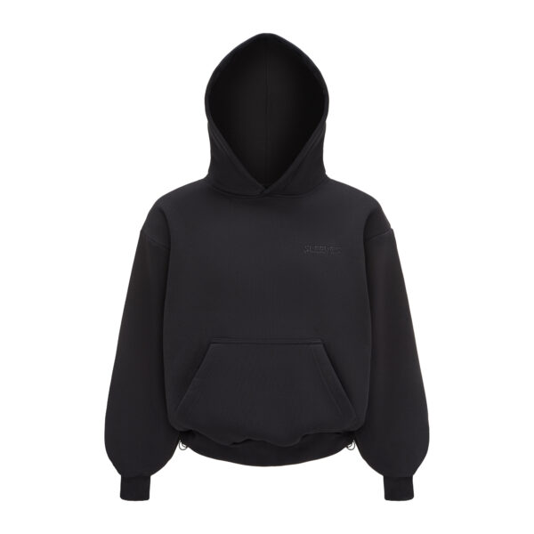 SLEEVES BASIC BLACK HOODIE