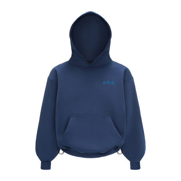 SLEEVES BASIC NAVY HOODIE