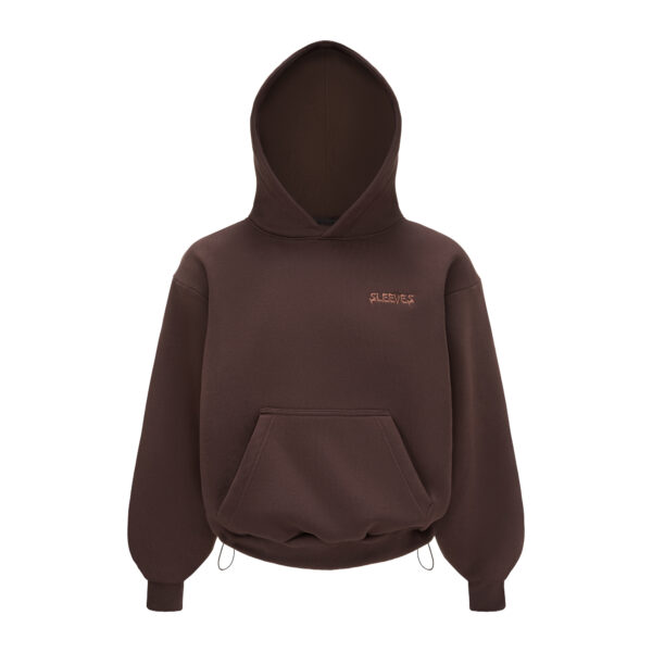 SLEEVES BASIC CHOCOLATE HOODIE