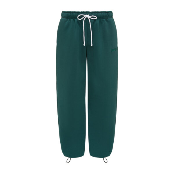 SLEEVES BASIC BOTTLE GREEN BAGGY SWEATPANTS