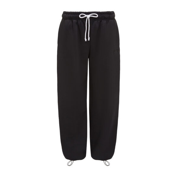 SLEEVES BASIC BLACK BAGGY SWEATPANTS